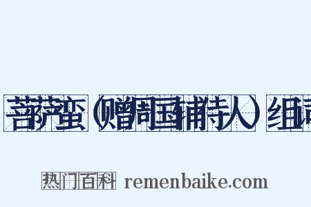 菩萨蛮（赠周国辅侍人）组词是什么意思的图片